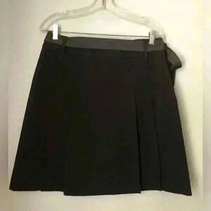 Vtg Style&Co black pleated career skirt Women size 10
